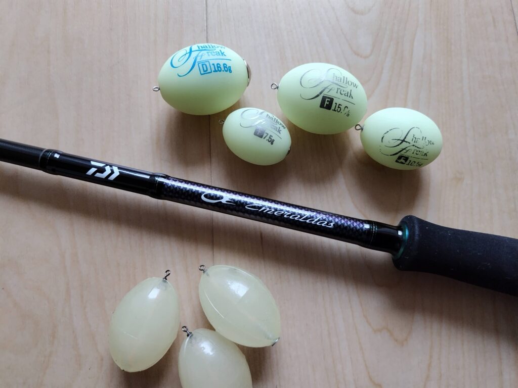 エギングロッドとフロート