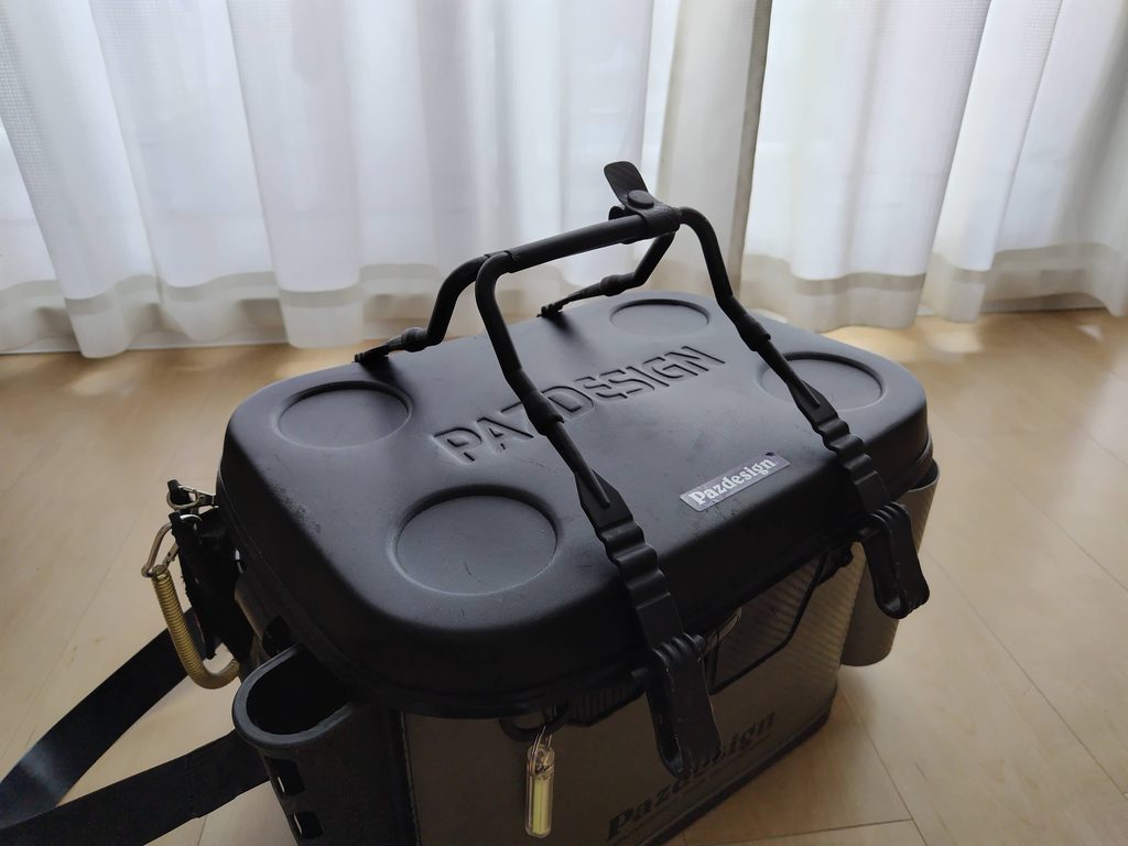 タックルバッカンのハンドル（持ち手）部分